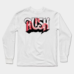 Rush Red & White Long Sleeve T-Shirt